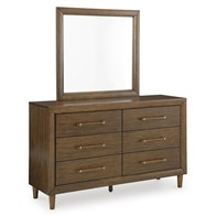 Signature Design by Ashley Lyncott B615B1 Dresser and Mirror (Dressers - 6 Drawers)