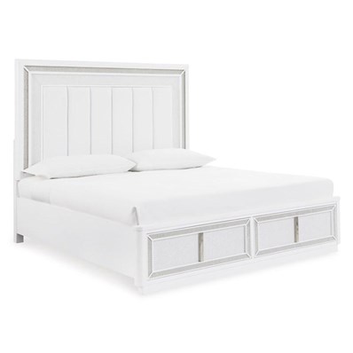 Signature Design by Ashley Chalanna B822B4 King Upholstered Storage Bed
