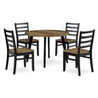 Signature Design by Ashley Blondon D413-225 Round Dining Room Table Set