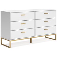 Signature Design by Ashley Socalle EB1867-231 Six Drawer Dresser (Dressers - 6 Drawers)
