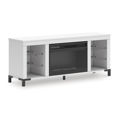 Signature Design by Ashley Brollevi W2722-168 TV Stand with Fireplace