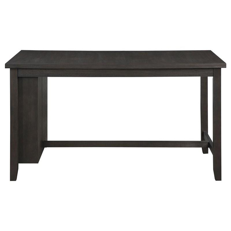 Large Picture of Coaster Furniture Elliston 121168 66-inch Counter Height Dining Table - Dark Grey