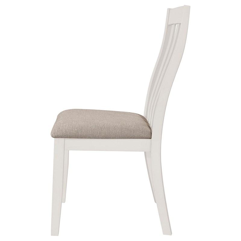 Large Picture of Coaster Furniture Nogales 122302 Wood Dining Side Chair - Off White