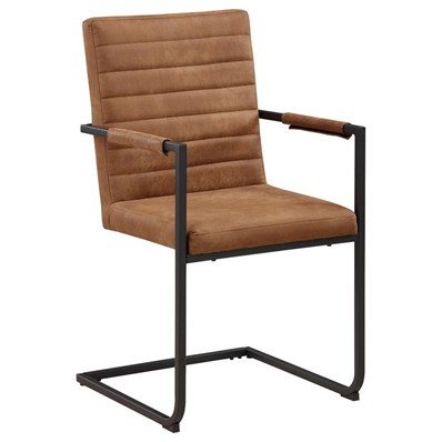 Coaster Furniture Nate 123153 Upholstered Dining Arm Chair - Antique Brown (Set of 2)