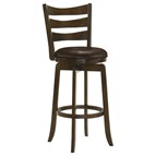 Coaster Furniture Murphy 181369 Wood Pub Height Swivel Bar Chair - Dark Brown