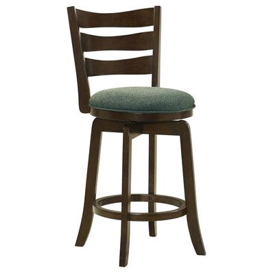Coaster Furniture Murphy 181378 Wood Counter Height Swivel Bar Chair - Hunter Green