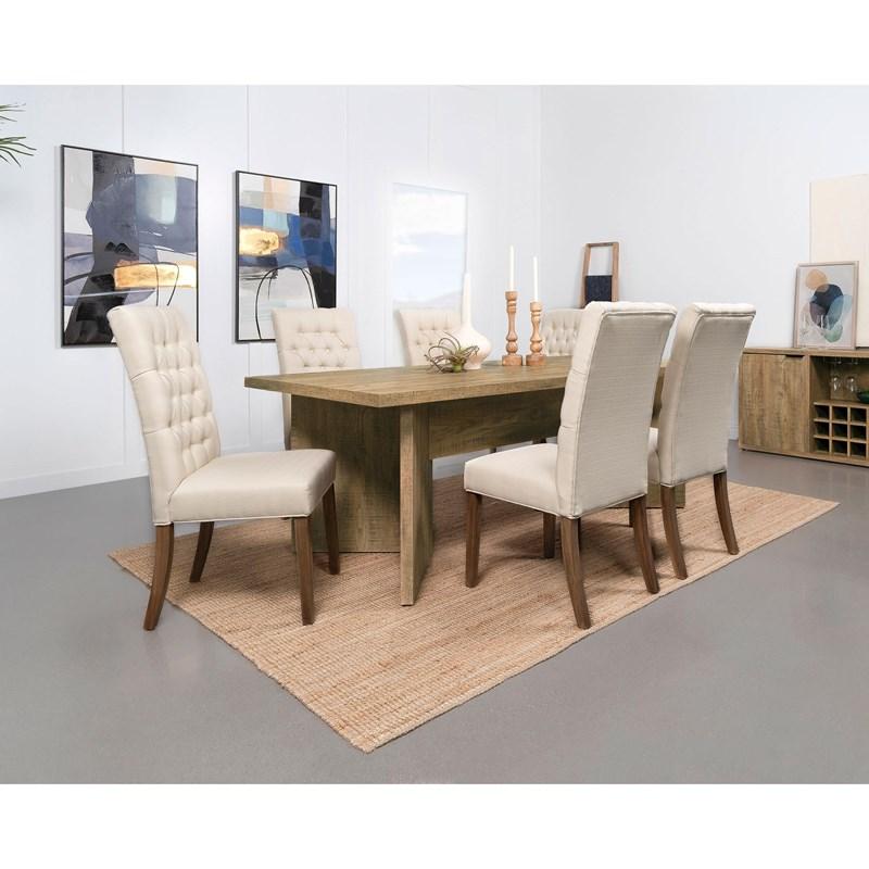 Large Picture of Coaster Furniture Jamestown 183020 84-inch Composite Wood Dining Table - Mango