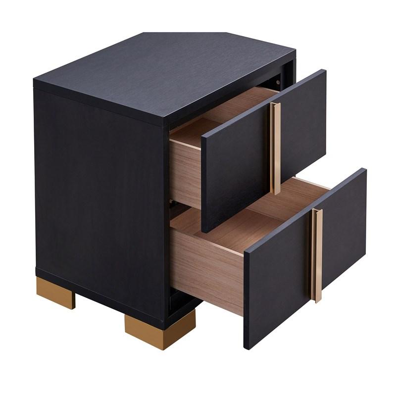 Large Picture of Coaster Furniture Marceline 222832 2-Drawer Nightstand - Black