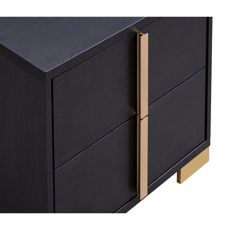 Large Picture of Coaster Furniture Marceline 222832 2-Drawer Nightstand - Black