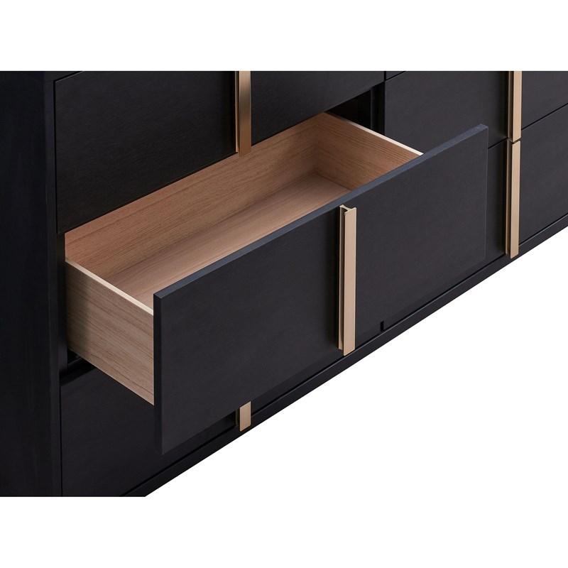 Large Picture of Coaster Furniture Marceline 222833 6-Drawer Dresser - Black