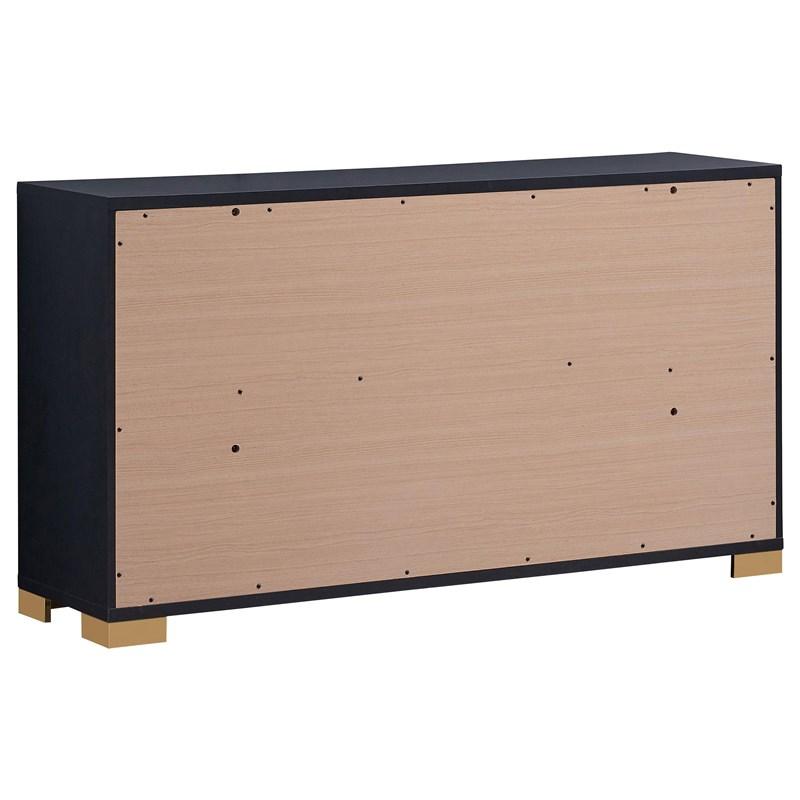 Large Picture of Coaster Furniture Marceline 222833 6-Drawer Dresser - Black