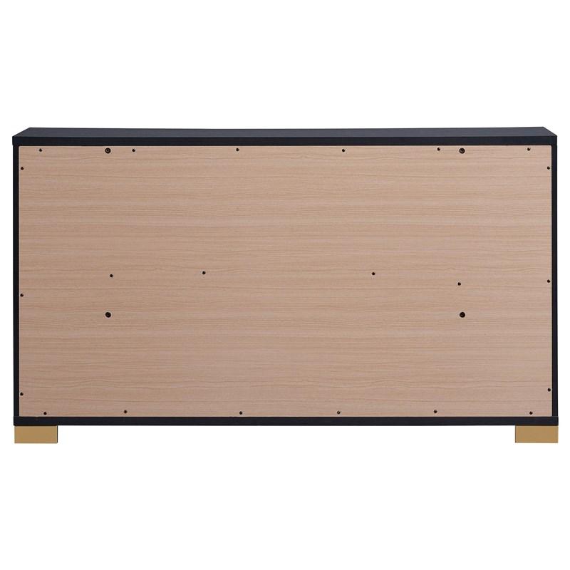 Large Picture of Coaster Furniture Marceline 222833 6-Drawer Dresser - Black