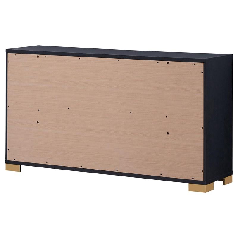 Large Picture of Coaster Furniture Marceline 222833 6-Drawer Dresser - Black