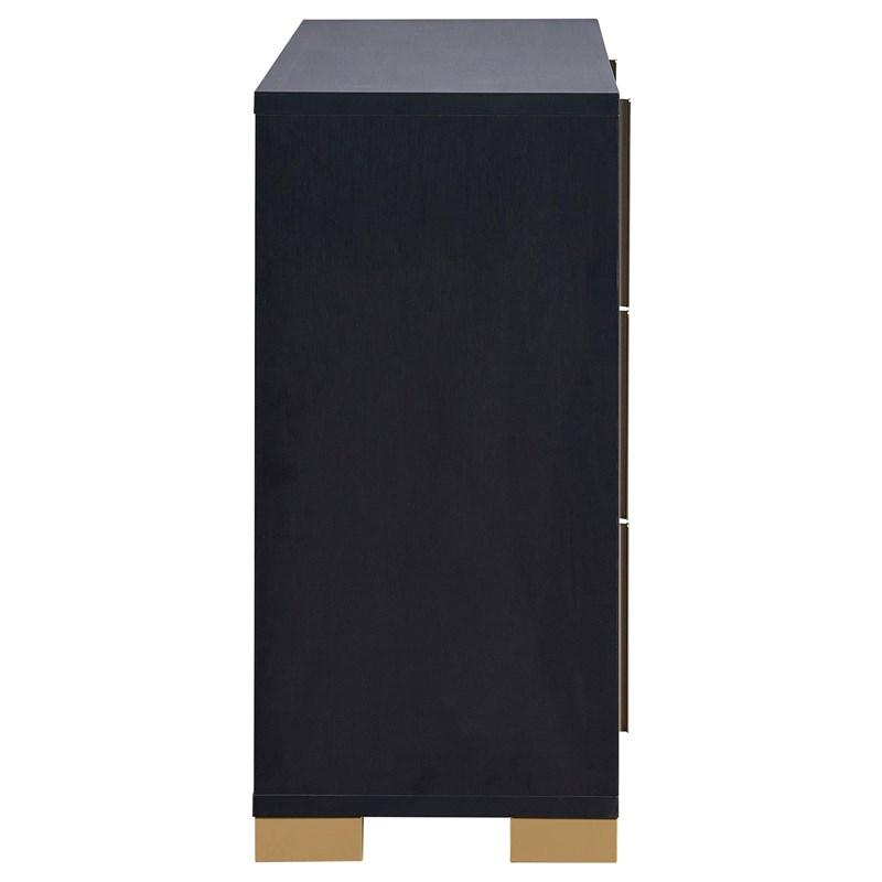 Large Picture of Coaster Furniture Marceline 222833 6-Drawer Dresser - Black