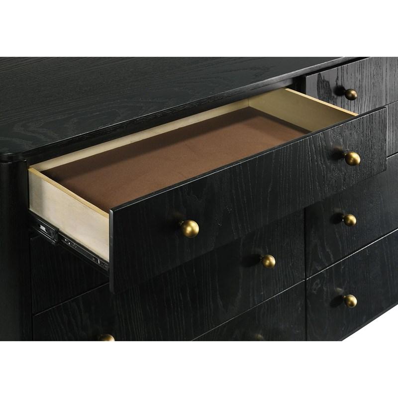 Large Picture of Coaster Furniture Arini 224333 8-Drawer Dresser - Black