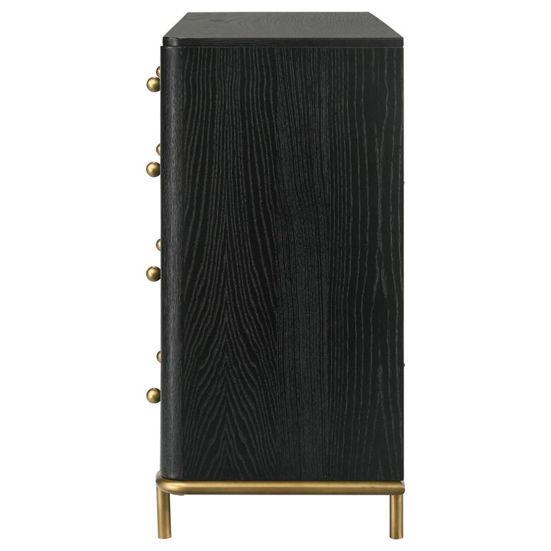 Large Picture of Coaster Furniture Arini 224333 8-Drawer Dresser - Black