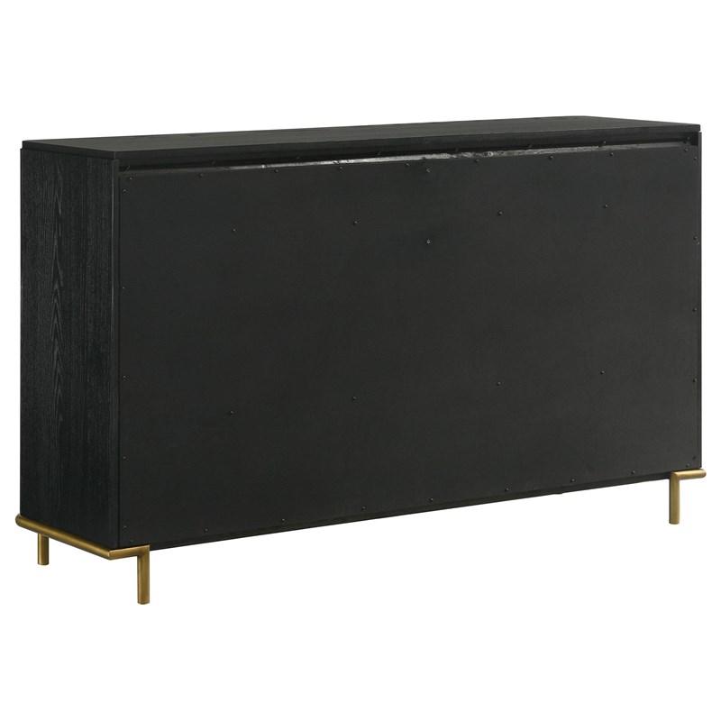 Large Picture of Coaster Furniture Arini 224333 8-Drawer Dresser - Black