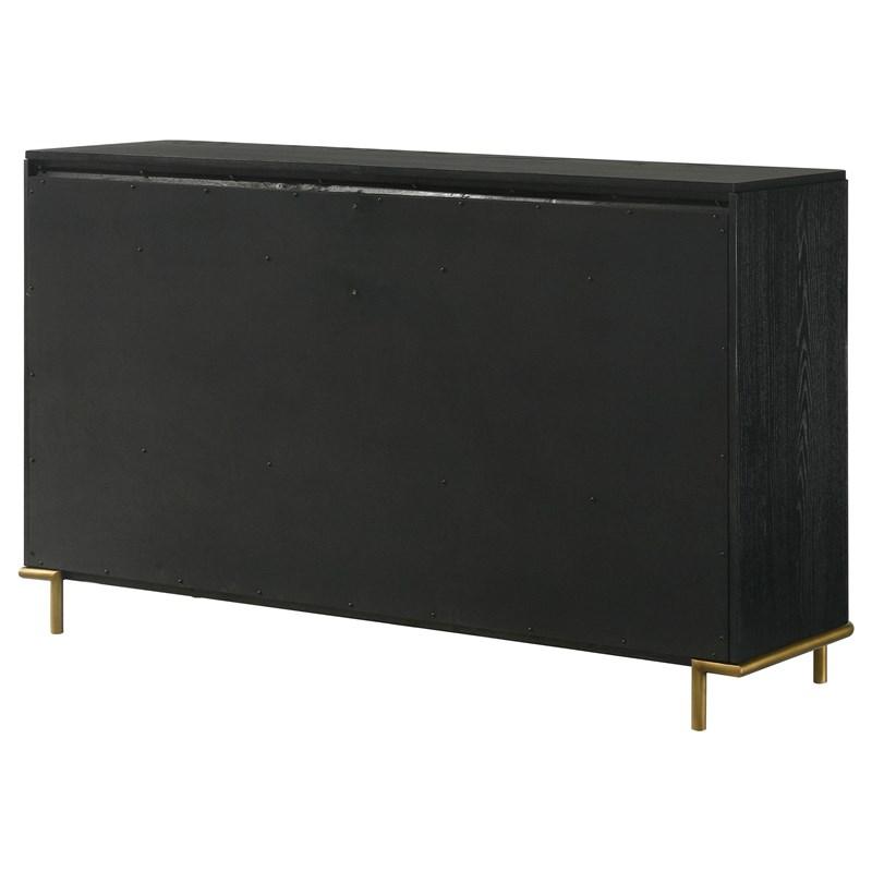 Large Picture of Coaster Furniture Arini 224333 8-Drawer Dresser - Black