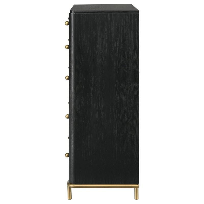 Large Picture of Coaster Furniture Arini 224335 5-Drawer Bedroom Chest - Black