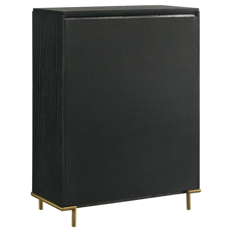 Large Picture of Coaster Furniture Arini 224335 5-Drawer Bedroom Chest - Black