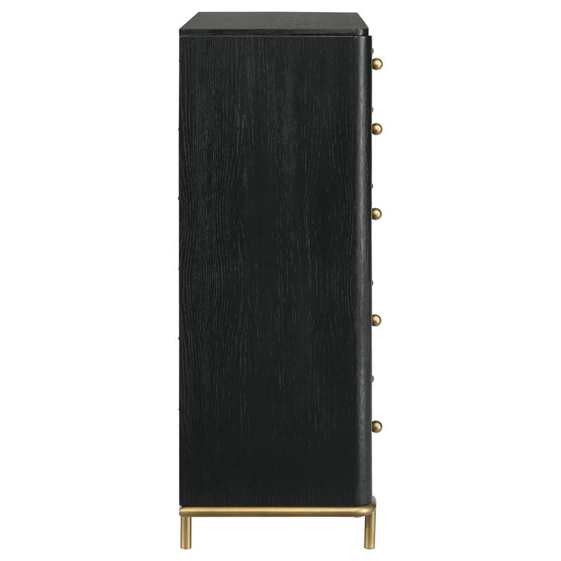 Large Picture of Coaster Furniture Arini 224335 5-Drawer Bedroom Chest - Black