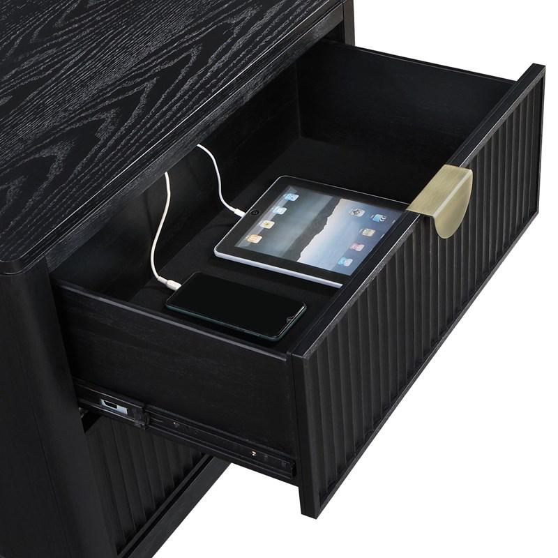 Large Picture of Coaster Furniture Brookmead 224712 2-Drawer Nightstand - Black