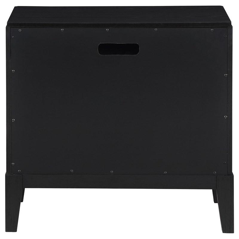 Large Picture of Coaster Furniture Brookmead 224712 2-Drawer Nightstand - Black