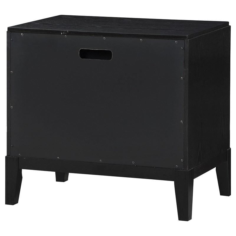 Large Picture of Coaster Furniture Brookmead 224712 2-Drawer Nightstand - Black