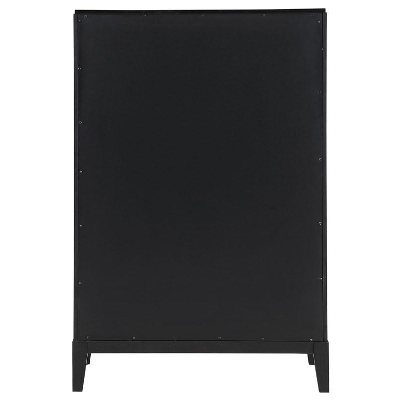Large Picture of Coaster Furniture Brookmead 224715 5-Drawer Bedroom Chest - Black