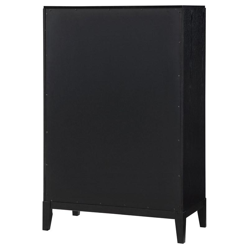 Large Picture of Coaster Furniture Brookmead 224715 5-Drawer Bedroom Chest - Black