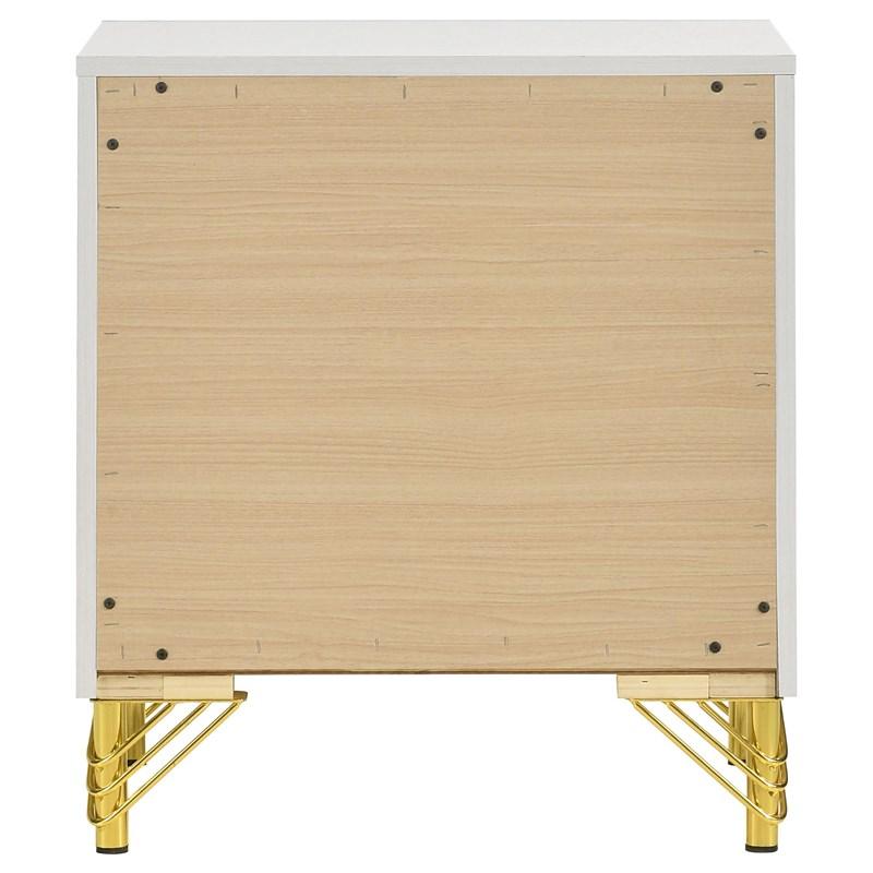 Large Picture of Coaster Furniture Lucia 224732 2-Drawer Nightstand Bedside Table - White