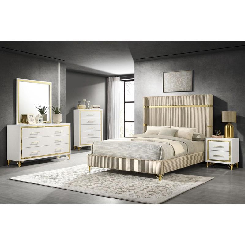 Large Picture of Coaster Furniture Lucia 224734 Dresser Mirror - White
