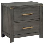 Coaster Furniture Kieran 224742 2-Drawer Nightstand - Grey