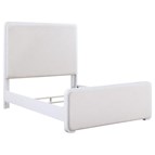 Coaster Furniture Anastasia 224751Q Upholstered Queen Panel Bed - Pearl White