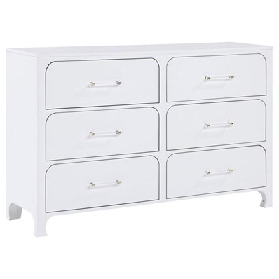 Coaster Furniture Anastasia 224753 6-Drawer Dresser - Pearl White
