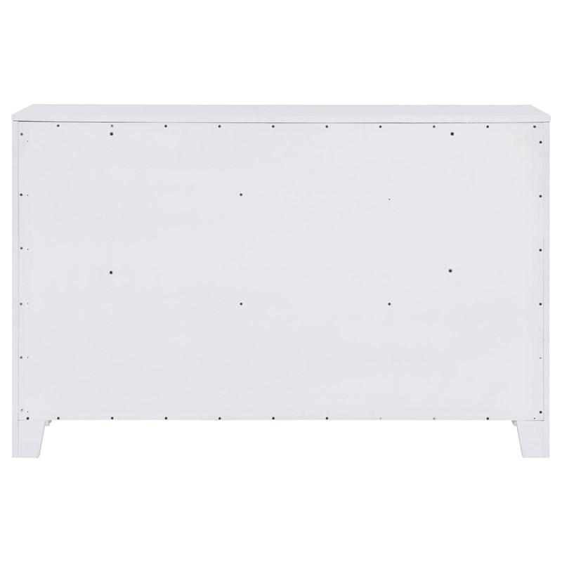 Large Picture of Coaster Furniture Anastasia 224753 6-Drawer Dresser - Pearl White