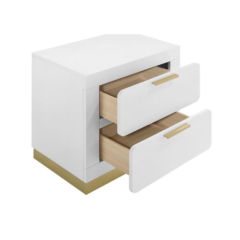 Large Picture of Coaster Furniture Caraway 224772 2-Drawer Nightstand - White
