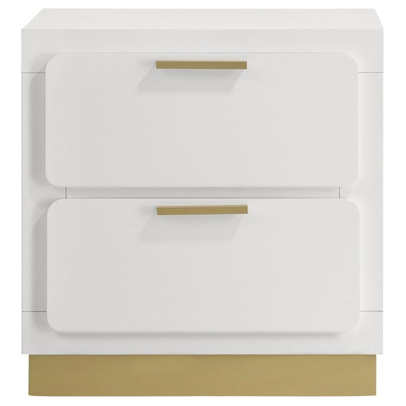 Large Picture of Coaster Furniture Caraway 224772 2-Drawer Nightstand - White
