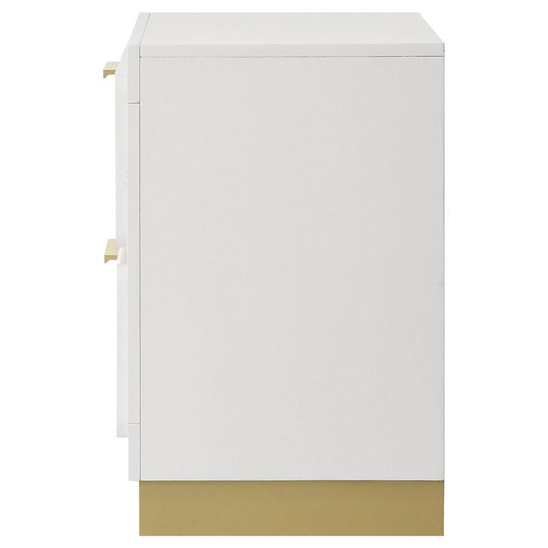 Large Picture of Coaster Furniture Caraway 224772 2-Drawer Nightstand - White
