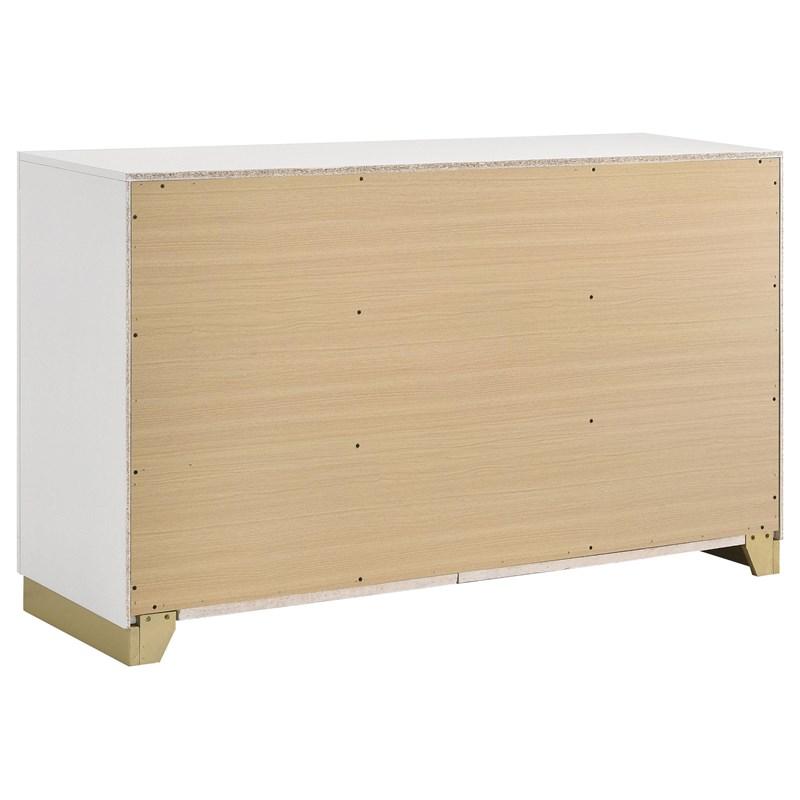 Large Picture of Coaster Furniture Caraway 224773 6-Drawer Dresser - White