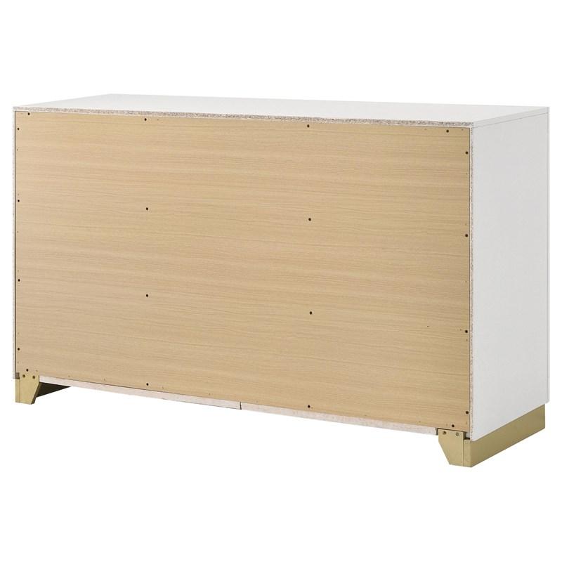 Large Picture of Coaster Furniture Caraway 224773 6-Drawer Dresser - White