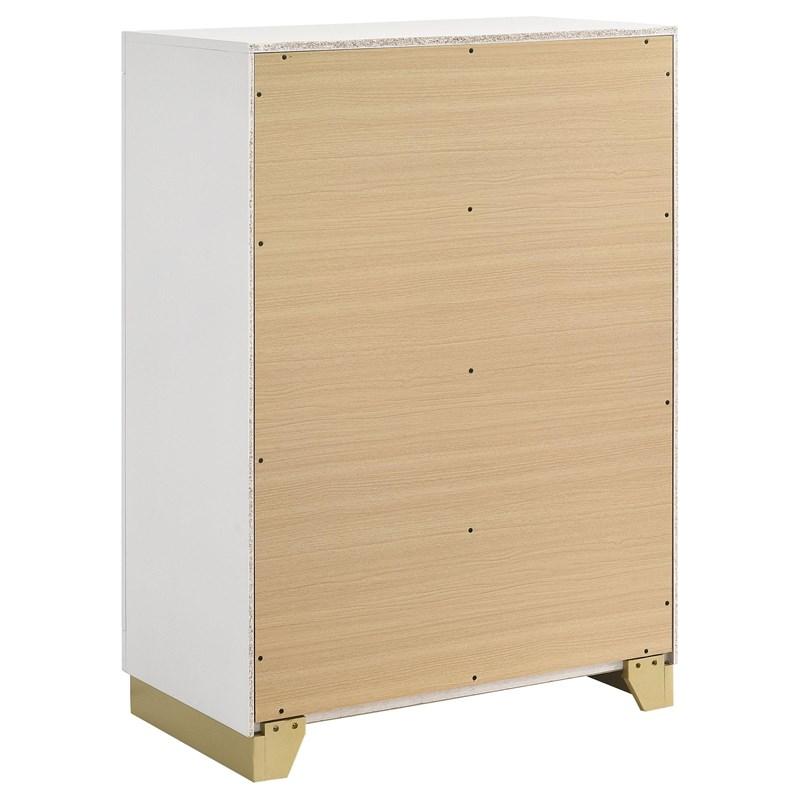 Large Picture of Coaster Furniture Caraway 224775 4-Drawer Bedroom Chest - White
