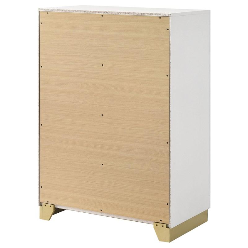 Large Picture of Coaster Furniture Caraway 224775 4-Drawer Bedroom Chest - White