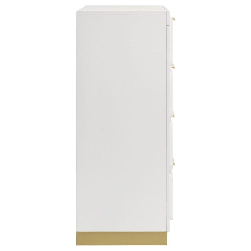 Large Picture of Coaster Furniture Caraway 224775 4-Drawer Bedroom Chest - White