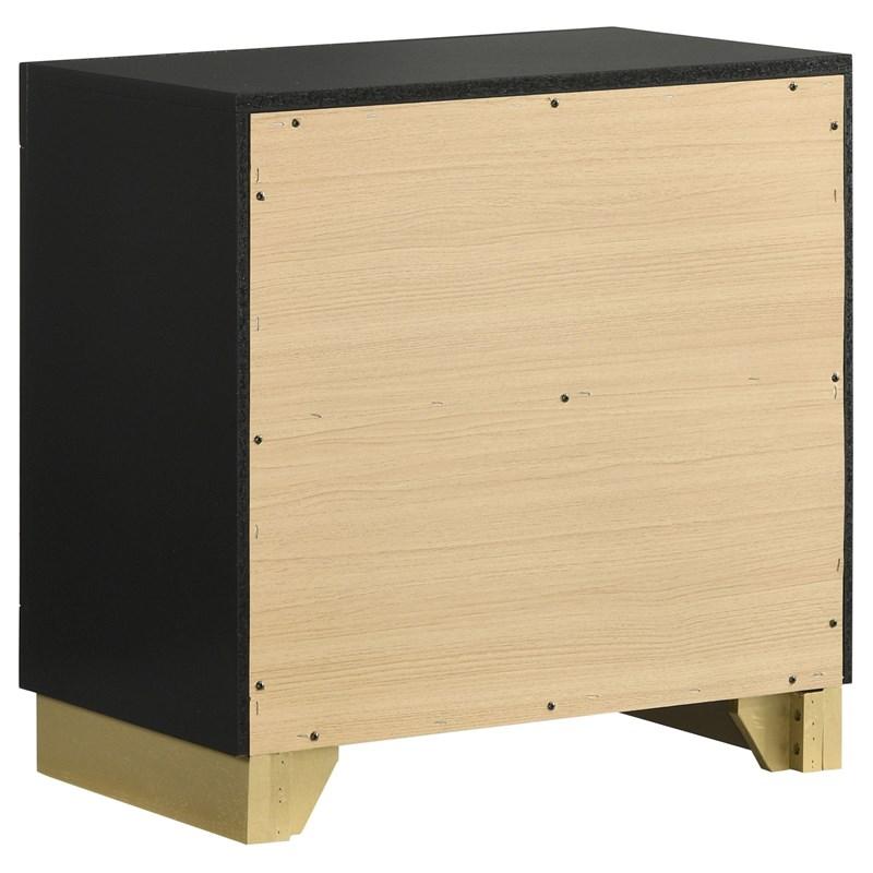 Large Picture of Coaster Furniture Caraway 224782 2-Drawer Nightstand - Black