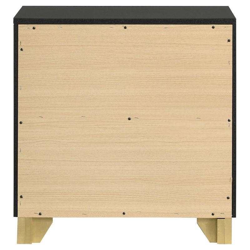 Large Picture of Coaster Furniture Caraway 224782 2-Drawer Nightstand - Black