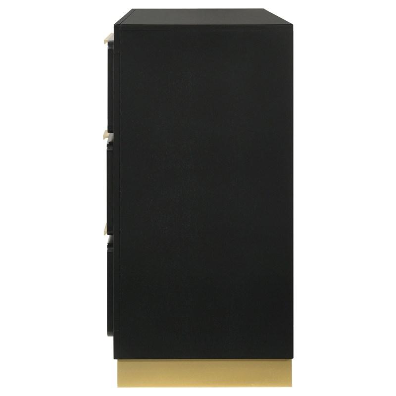 Large Picture of Coaster Furniture Caraway 224783 6-Drawer Dresser - Black