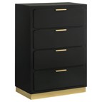 Coaster Furniture Caraway 224785 4-Drawer Bedroom Chest - Black