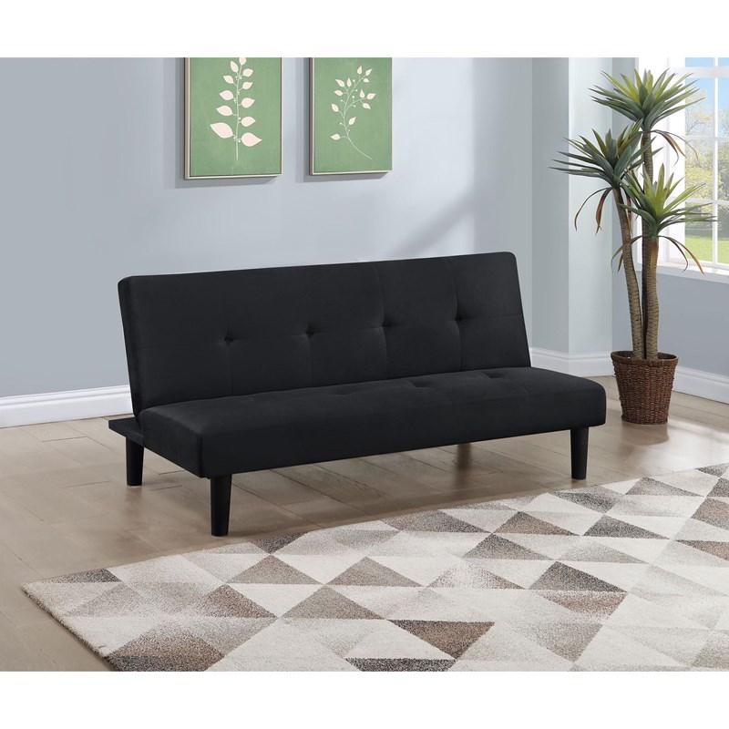 Large Picture of Coaster Furniture Stanford 360238 Upholstered Tufted Convertible Sofa Bed - Black