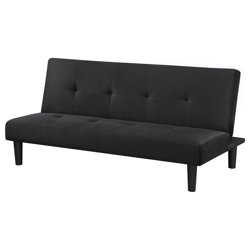 Large Picture of Coaster Furniture Stanford 360238 Upholstered Tufted Convertible Sofa Bed - Black